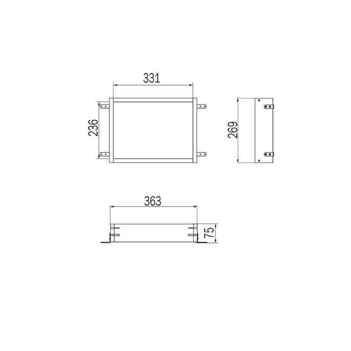 Inda MY Secret VT00308000 subframe voor A80760 inbouwnis