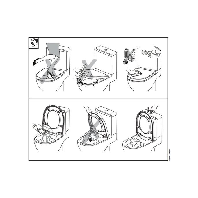 Roca Dama A801782004 toiletzitting met deksel wit