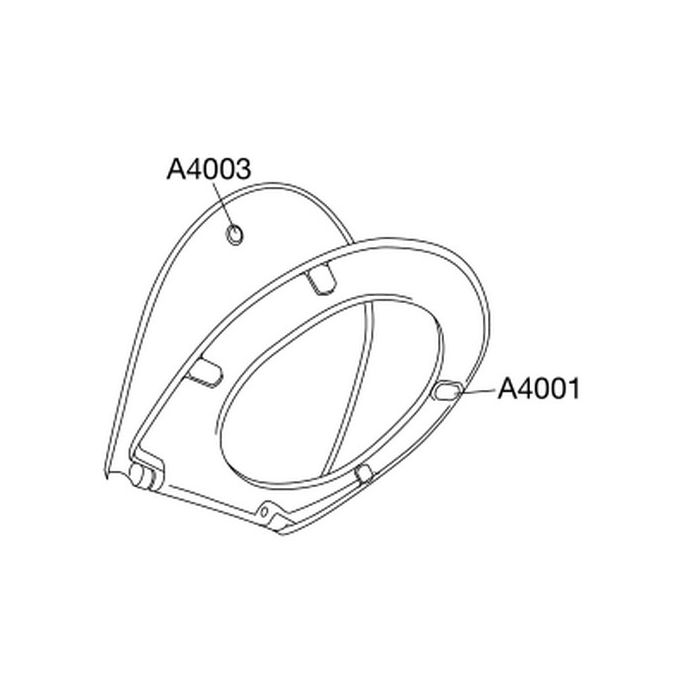 Pressalit 716 716000-D94999 toiletzitting met deksel wit