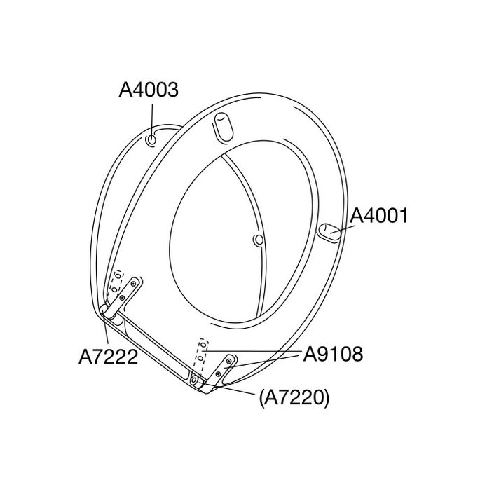 Pressalit Objecta 54011-BA1999 toiletzitting met deksel wit polygiene