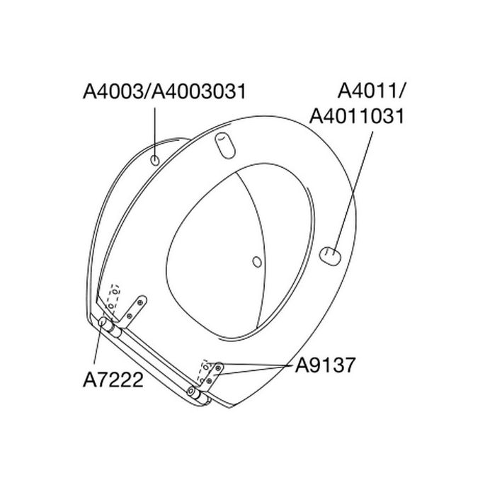 Pressalit Selandia (Hout) 522455-B47999 toiletzitting met deksel mahonie gebeitst