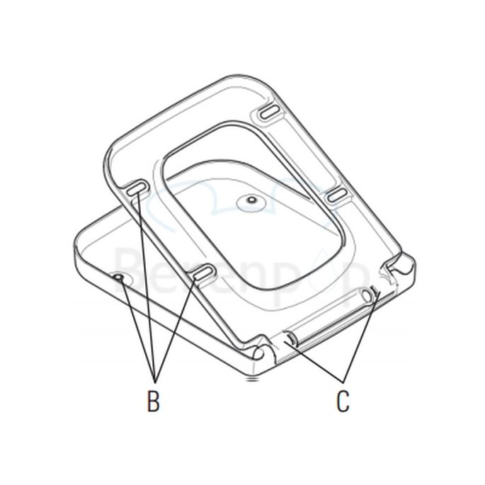 Villeroy en Boch (Omnia) Architectura 9M58S101 toiletzitting met deksel wit