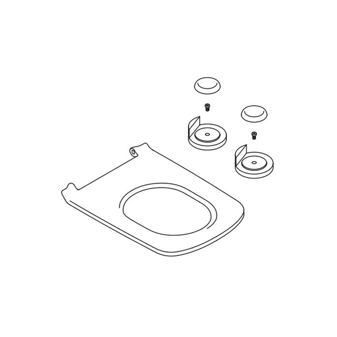 Duravit DuraStyle 0062510000 toiletzitting Vital zonder deksel wit