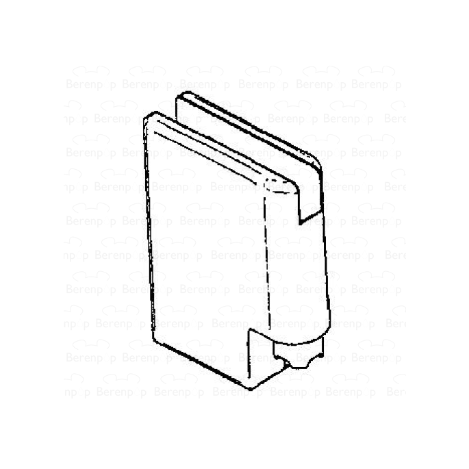 HSK Kienle E87312-4R scharnierdeel glashouder beneden rechts, chroom *niet meer leverbaar*