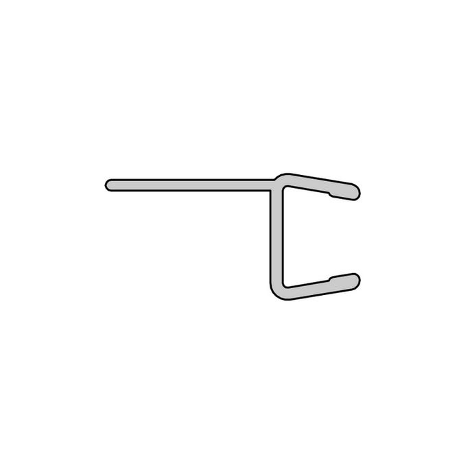 HSK E100072-6 verticaal afdichtingsprofiel 200cm, 6mm