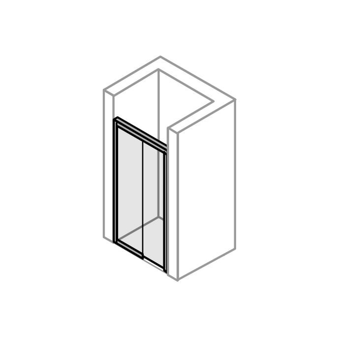 Huppe 1002, 046507 verticale afdichtingsstrip/ magneetstrip *niet meer leverbaar*