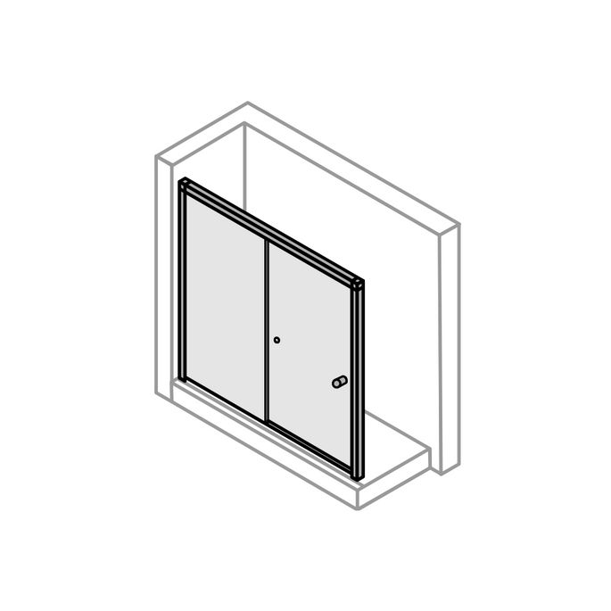 Huppe 501 Design, 061993 set verticale afdichtingsstrippen
