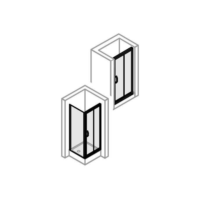 Huppe X1, 061262 verticale afdichtingsstrip, vast segment
