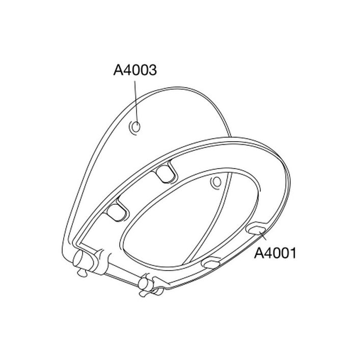 Pressalit T Soft 742000-BZ5999 toiletzitting met deksel wit