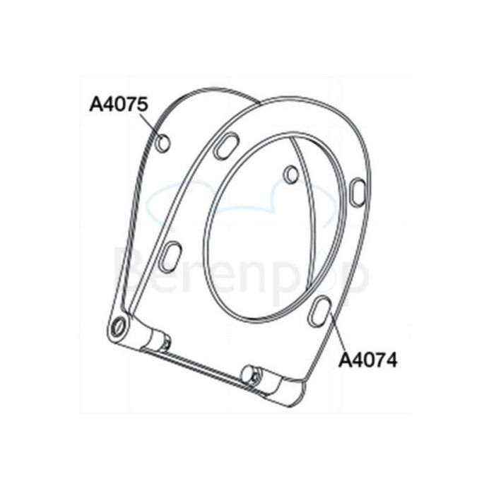 Pressalit Sway D 934000-BL6999 toiletzitting met deksel wit (OUTLET)