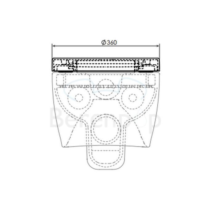 Clou First CL0406010 toiletzitting met deksel wit *niet meer leverbaar*