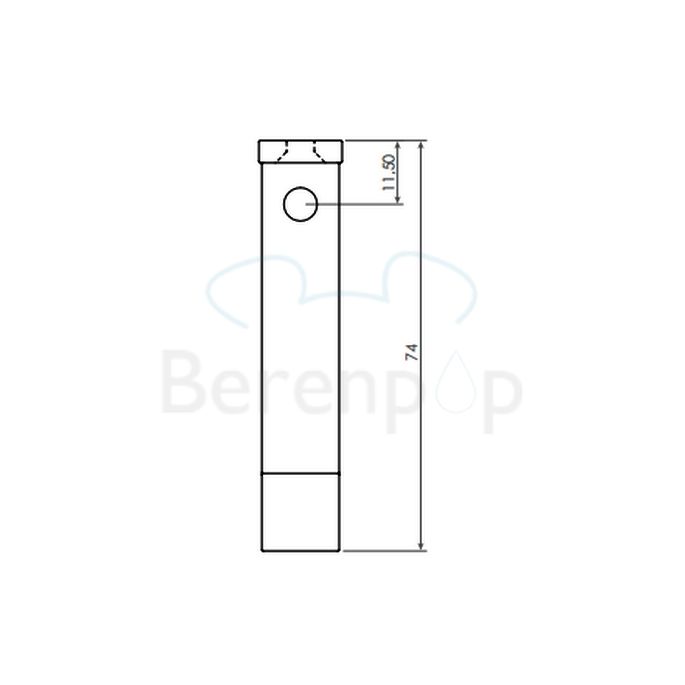 Clou Quadria CL090110629 reserverolhouder chroom