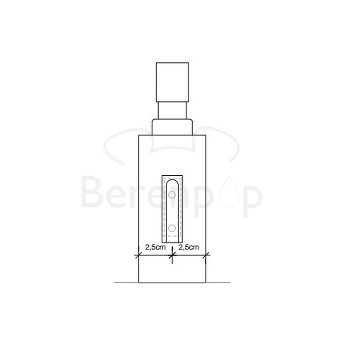 Decor Walther 0847560 DW 375 N zeepdispenser wand zwart mat