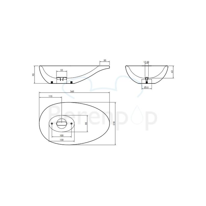 Clou First CL0303110 keramiek fontein 36cm wit