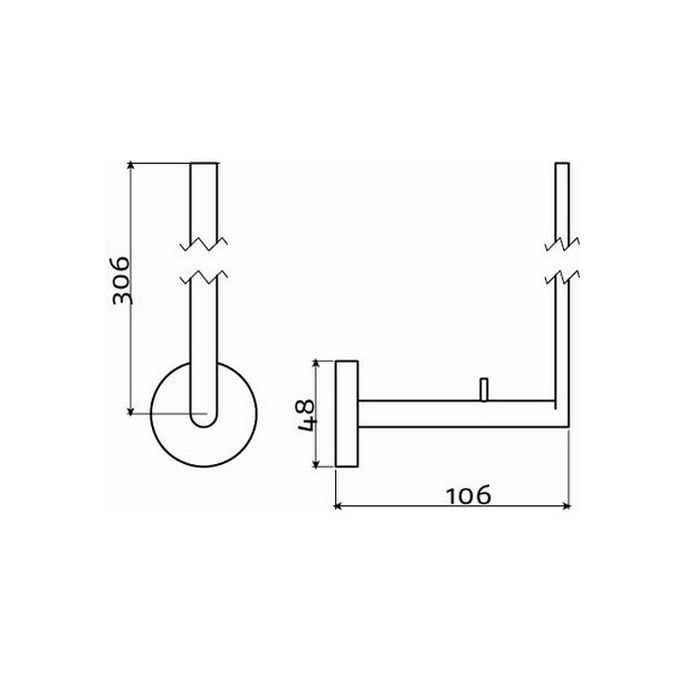 Clou Flat CL0902035 reserverolhouder chroom