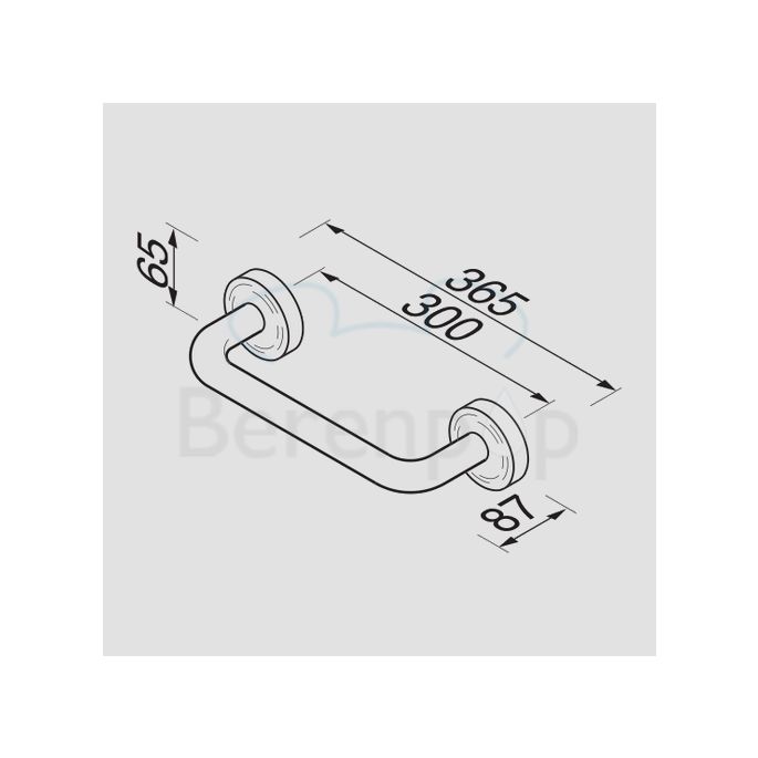 Geesa Luna 552930 badgreep 30cm chroom