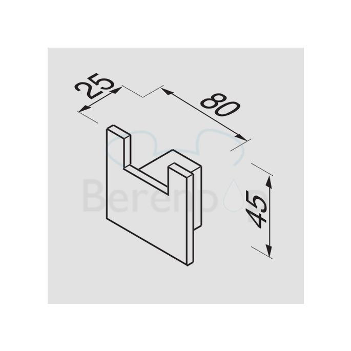 Geesa Modern Art 351502 dubbele haak chroom