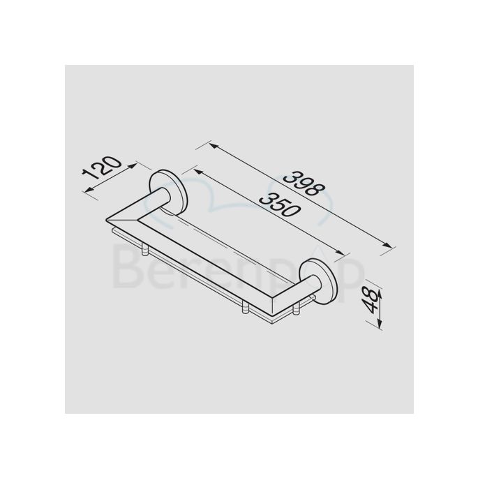 Geesa Nemox 65010235 planchet 35cm chroom