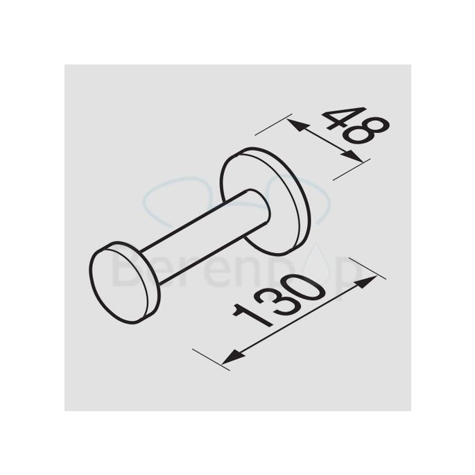 Geesa Nemox Stainless Steel 651205 reserverolhouder RVS geborsteld