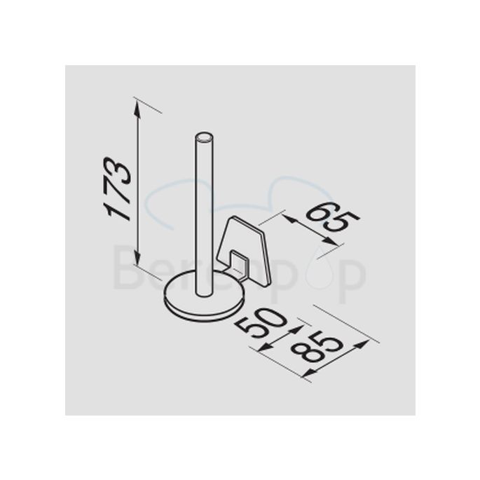 Geesa Standard 5126 reserverolhouder dubbel chroom