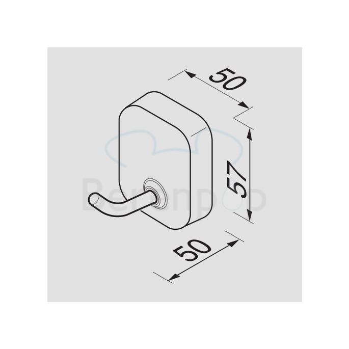 Geesa Thessa 241302 haak chroom