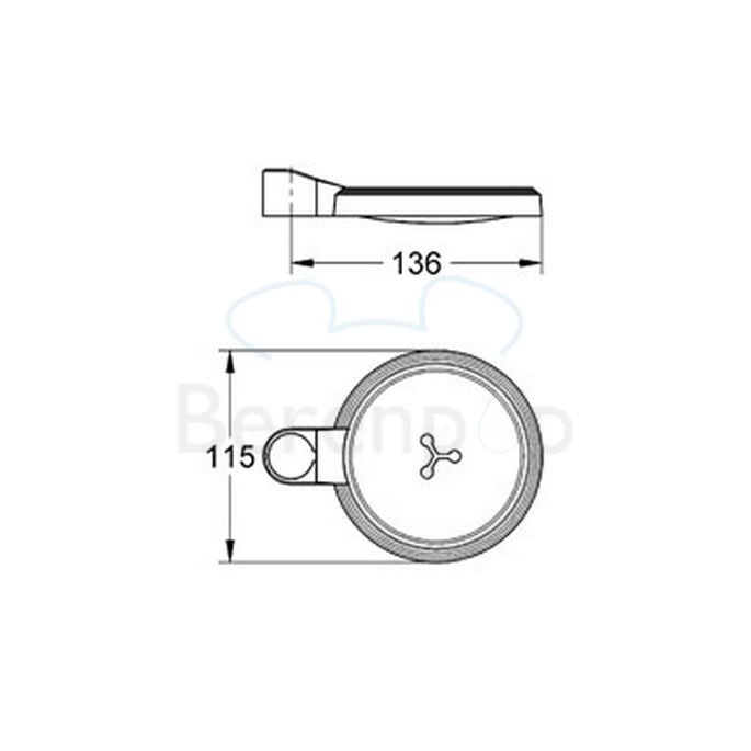 Grohe Relexa 27206000 zeepschaal transparant