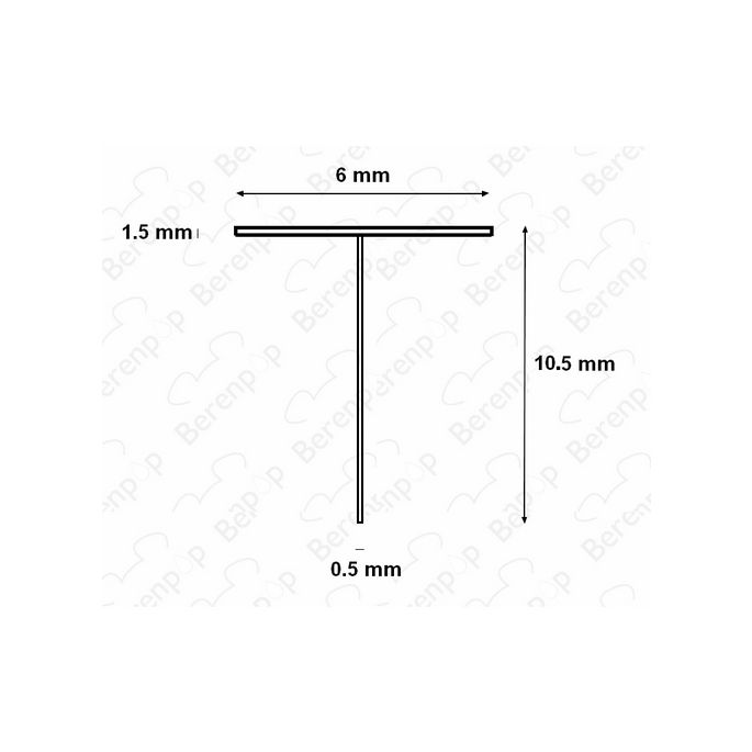 HSK E85067105 inschuifrubber voor doucheprofiel 100cm lengte - 10,5mm hoog *niet meer leverbaar*