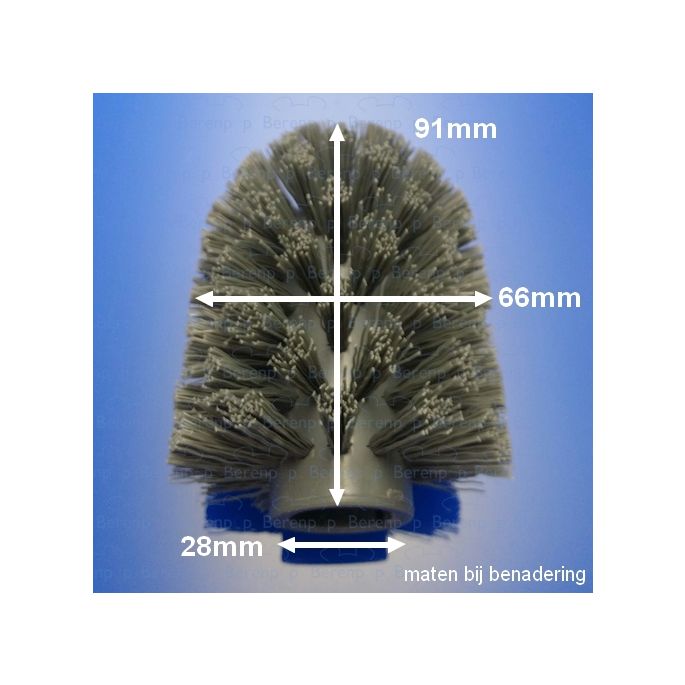 Clou CL10609027 borstelkop t.b.v. toiletborstel Flat, Quadria, Sjokker & InBe