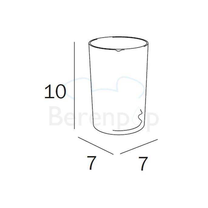 Inda Colorella - Export - Hotellerie R01100 beker extra helder transparant PMMA