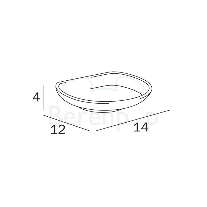 Inda Colorella - Export R03110 zeepschaal extra helder transparant glas