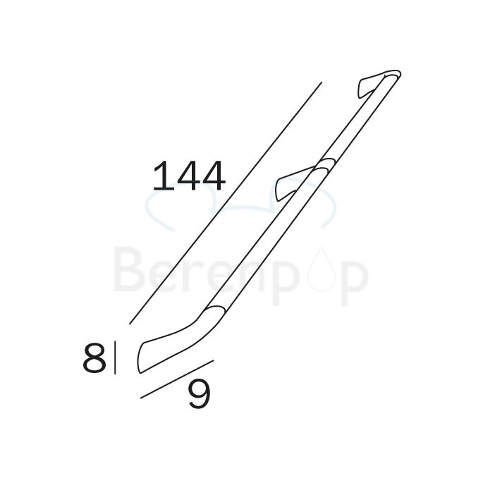 Inda Confort AH995FCR veiligheidssteun 144cm chroom