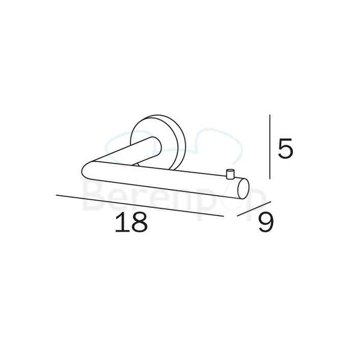 Inda Gealuna A1025DCR toiletrolhouder chroom