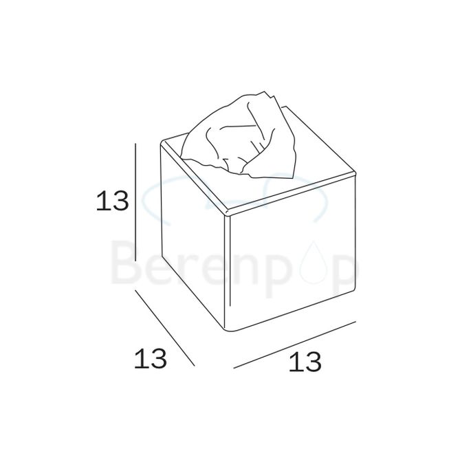 Inda Hotellerie AV071ZCR tissuehouder staand chroom