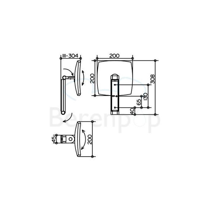 Keuco iLook_move 17613010000 cosmeticaspiegel 5x chroom