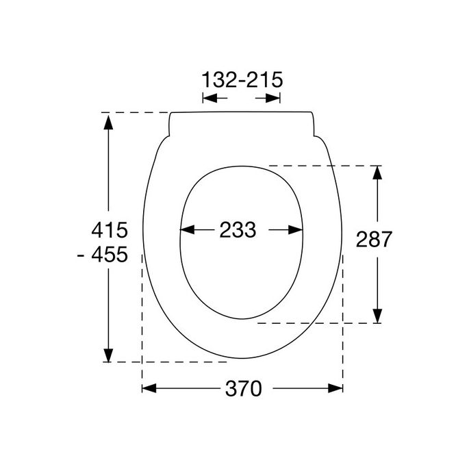 Pressalit ConCordia 544000-D05999 toiletzitting met deksel wit
