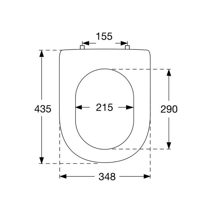Pressalit Magnum 104000-B33999 toiletzitting met deksel wit