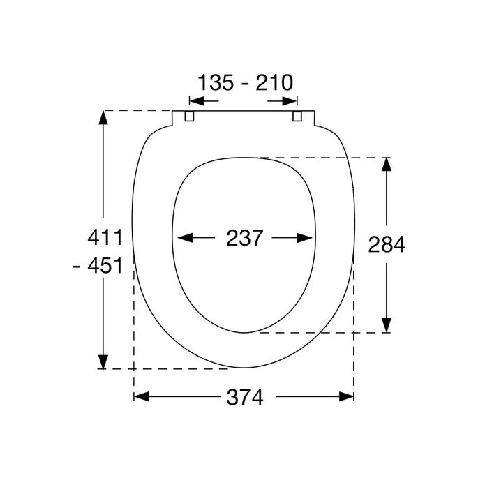 Pressalit Scandinavia PLUS 758001-D05999 toiletzitting met deksel zwart