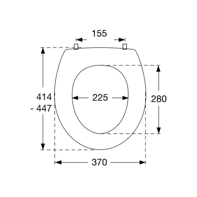Pressalit T2 316001-UN3999 toiletzitting met deksel zwart