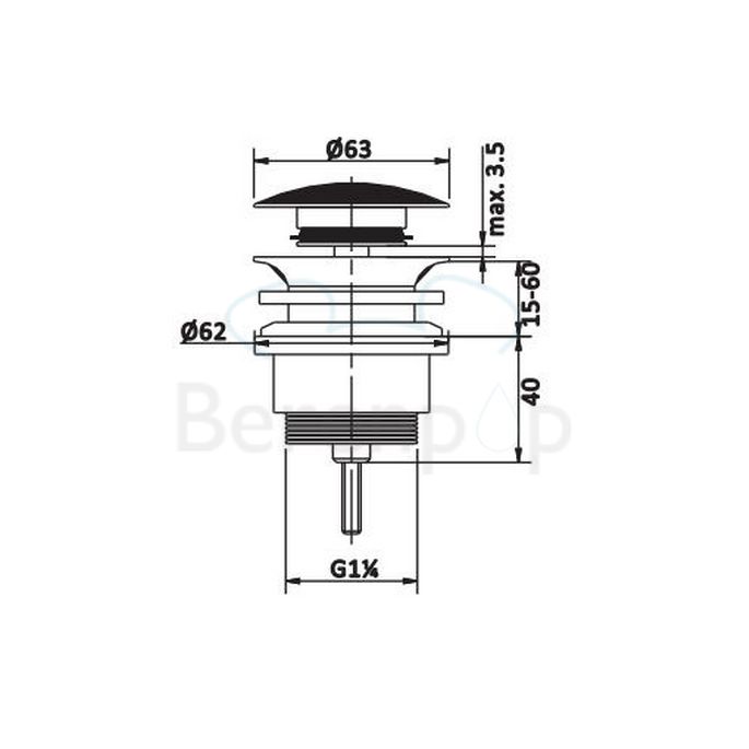 San4U 1014207 plug nikkel RVS look