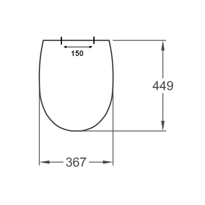 Sphinx 280 S8H50700000 toiletzitting met deksel wit *niet meer leverbaar*