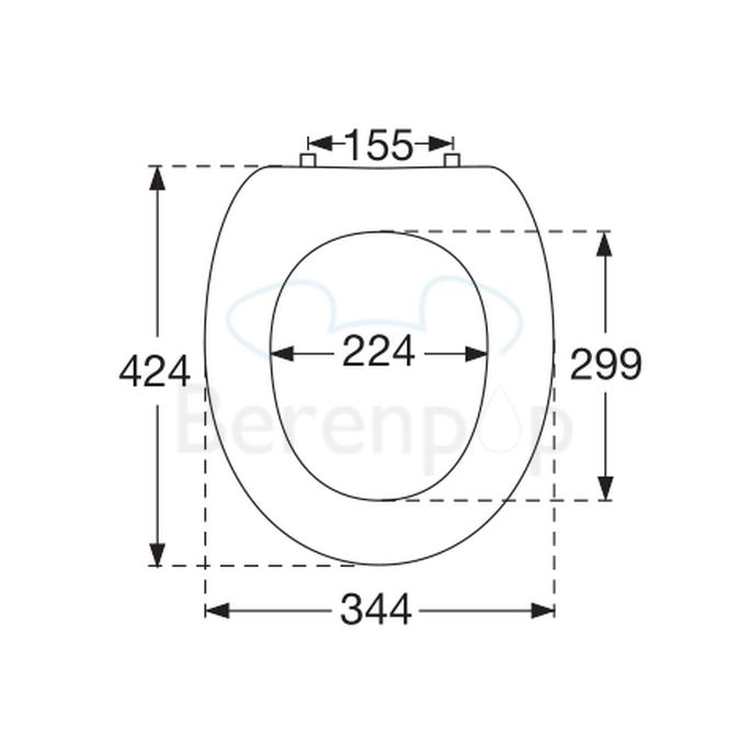 Villeroy en Boch Amadea 881061R1 toiletzitting met deksel wit