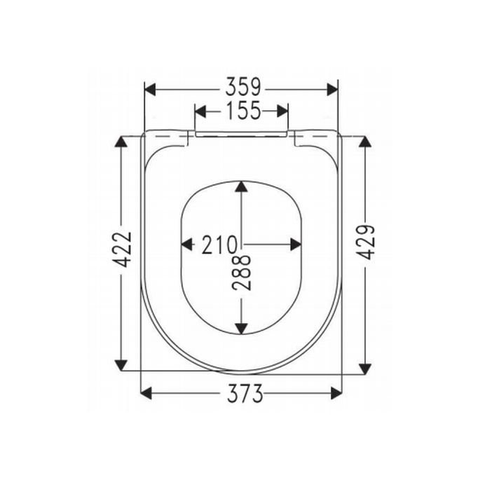 Villeroy en Boch (Omnia) Architectura 98M9C101 toiletzitting met deksel wit