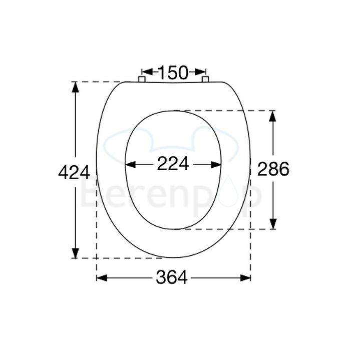 Villeroy en Boch Arriba 88266101 toiletzitting met deksel wit *niet meer leverbaar*