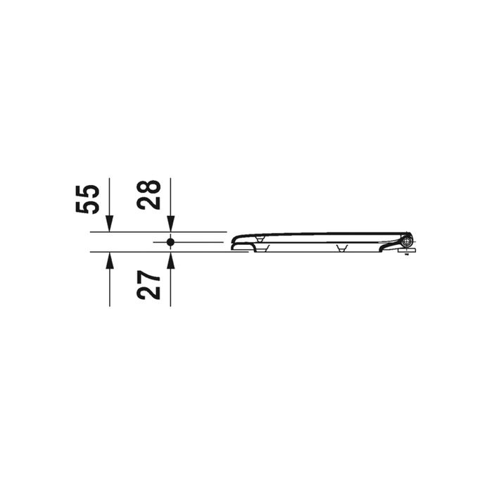 Duravit D-Code 0062090096 toiletzitting met deksel wit