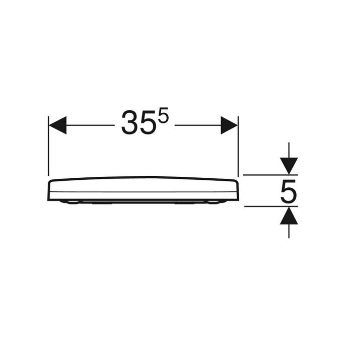 Geberit Acanto 500.660.01.2 toiletzitting met deksel wit