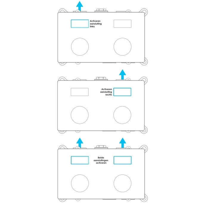 Brauer Carving 5-GK-191 thermostatische inbouw regendouche met drukknoppen SET 56 koper geborsteld PVD