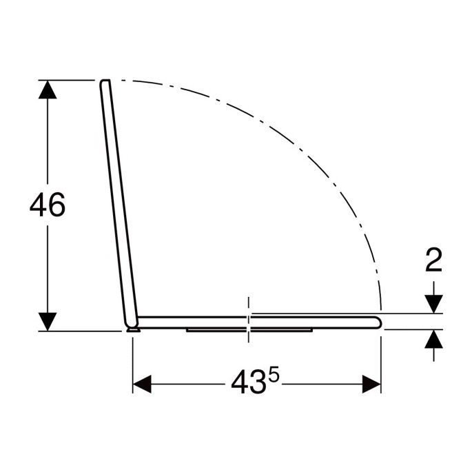 Geberit Renova 572165068 toiletzitting met deksel pergamon