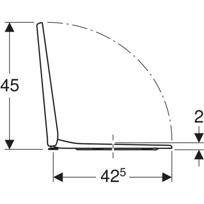 Geberit Bastia 501679001 toiletzitting met deksel wit