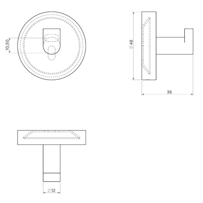 Clou Flat CL09020992001 accessoireset (5-delig) mat wit