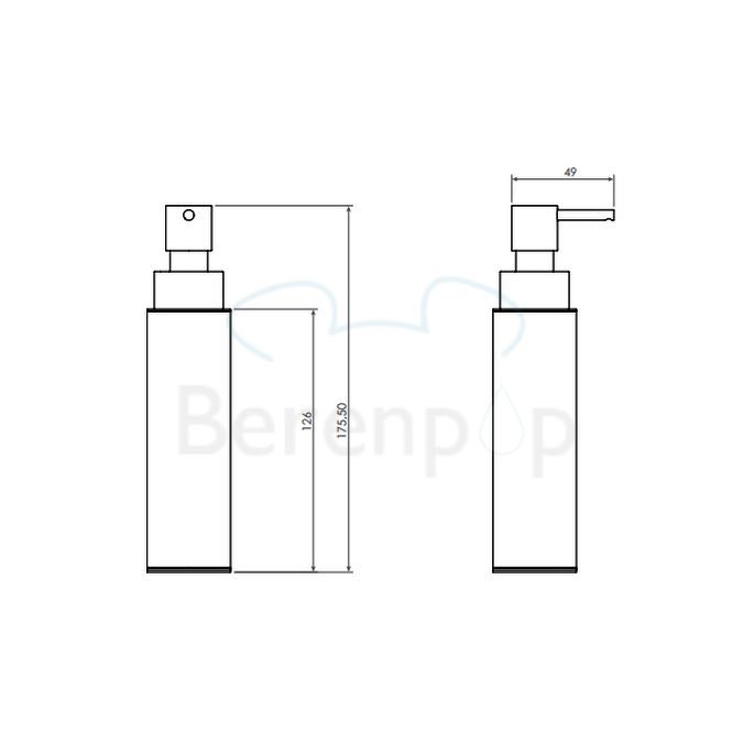 Clou Sjokker SJ092604401 zeepdispenser 100cc staand chroom (OUTLET)
